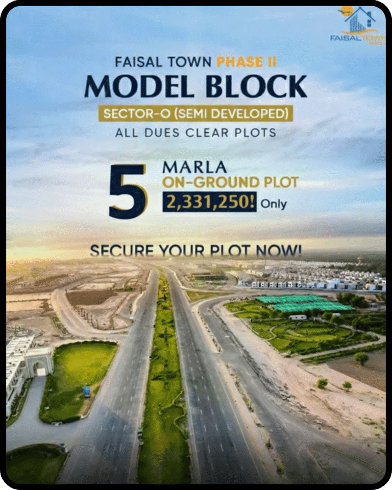 Faisal town phase 2 model block 5 marla